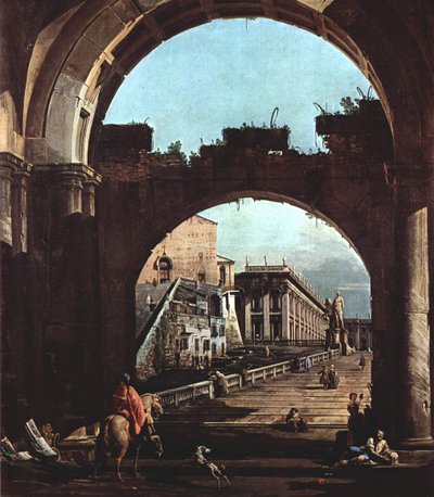 Capriccio Romano, Kapitol von Giovanni Antonio Canal
